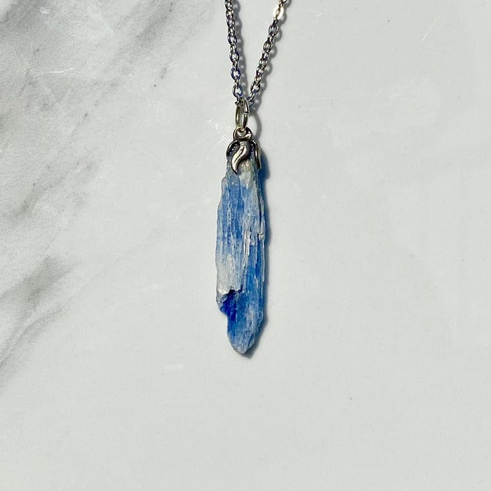 Kyanite crystal clearance necklace