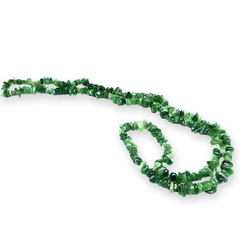 Giada verde nefrite - collana in "chips"