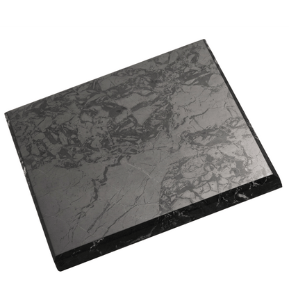 Shungite plate 10x10 cm with flower of life engraving