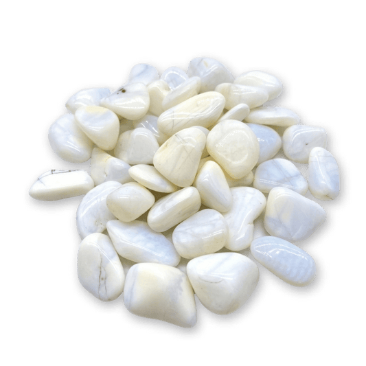 Opale bianco burattato
