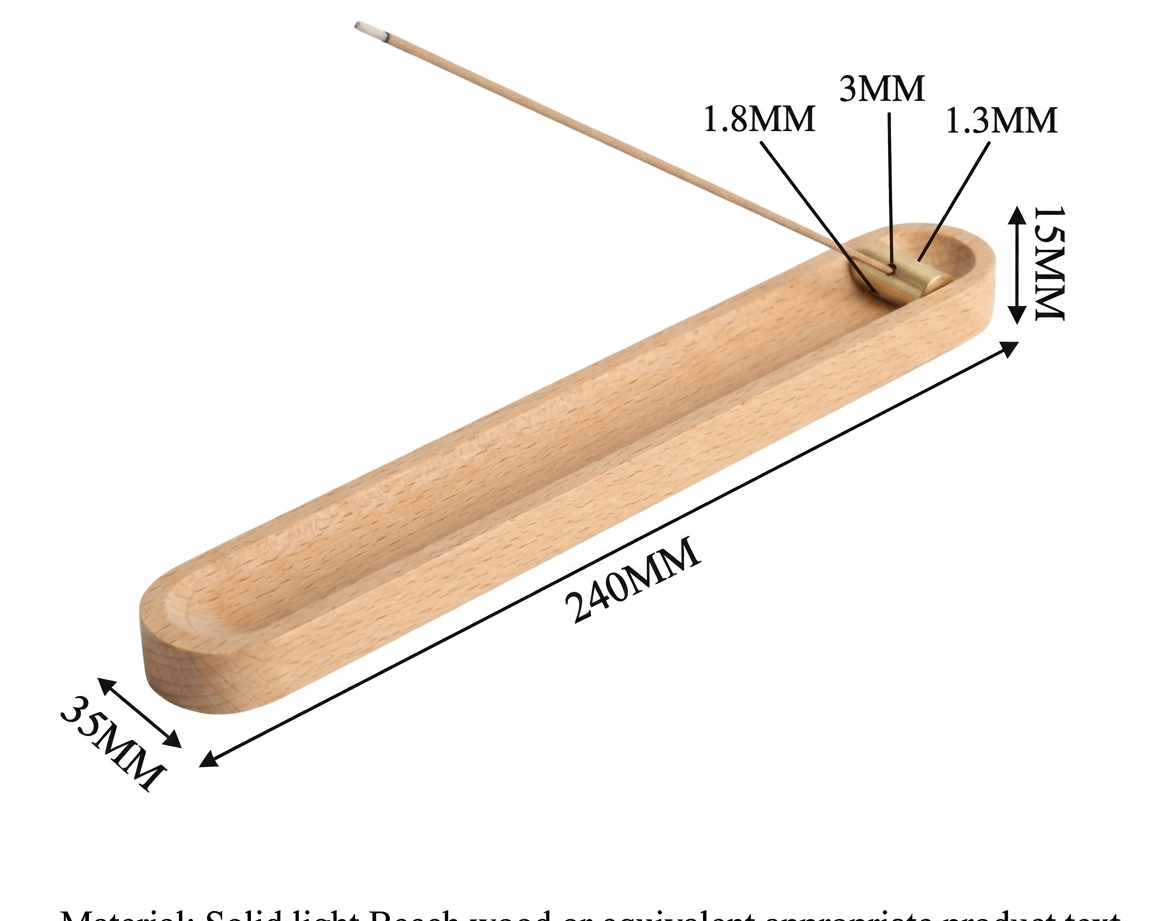 Light Wood Incense Holder