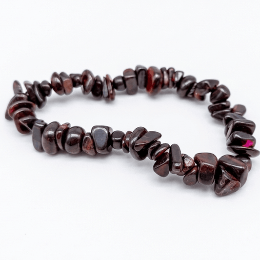 Cherry Quartz - Elastic Bracelet in "Chips"
