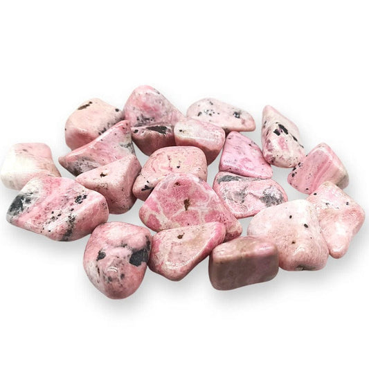 Tumbled rhodonite