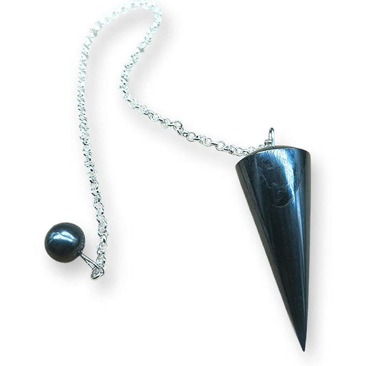 Pendolino conico per radiestesia e rabdomanzia o divinazione in Shungite