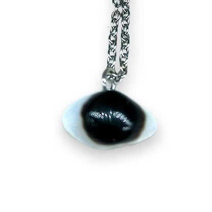 Epidote - tumbled stone pendant necklace