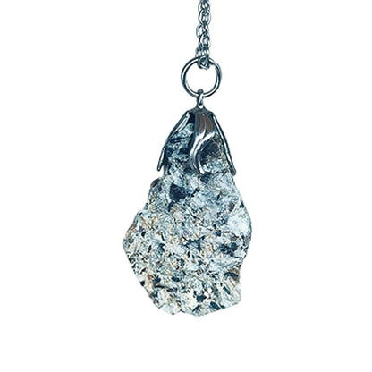 Raw Snowflake Obsidian - Raw Pendant Necklace