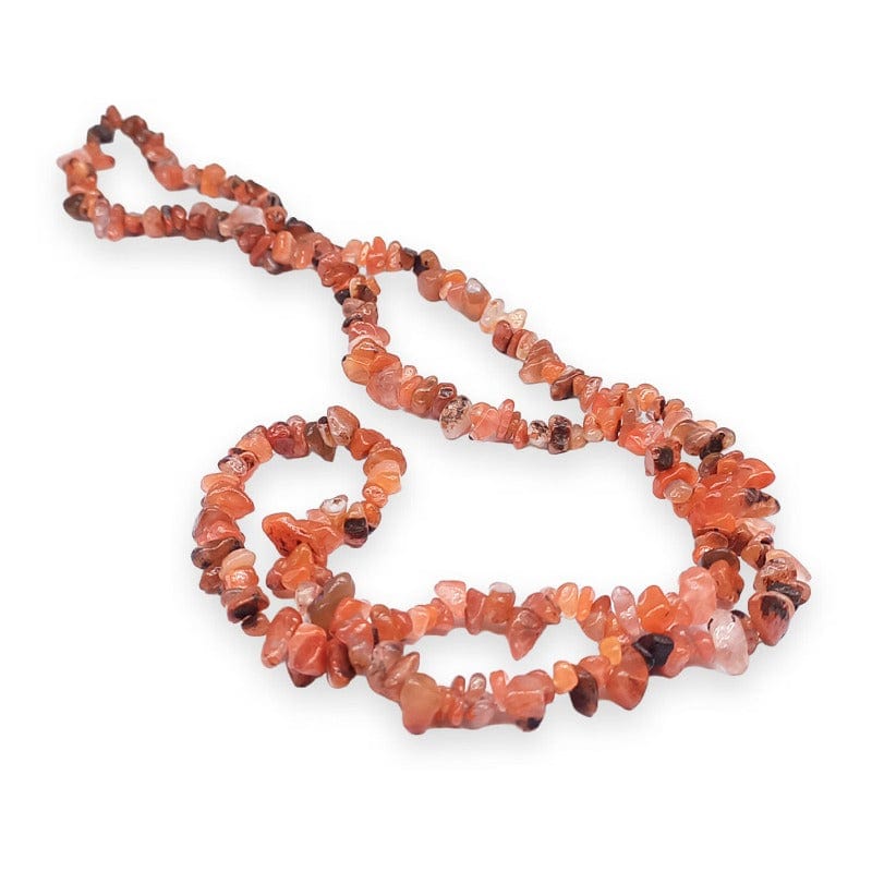 Carnelian - chips necklace