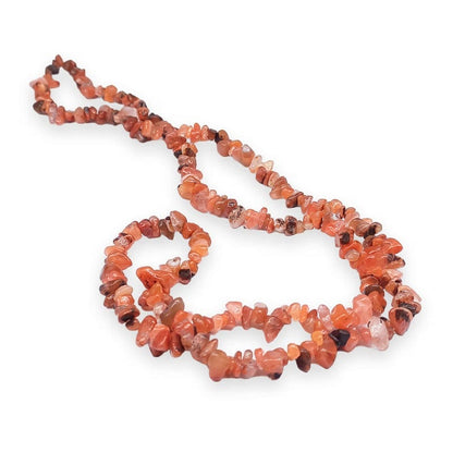 Carnelian - chips necklace