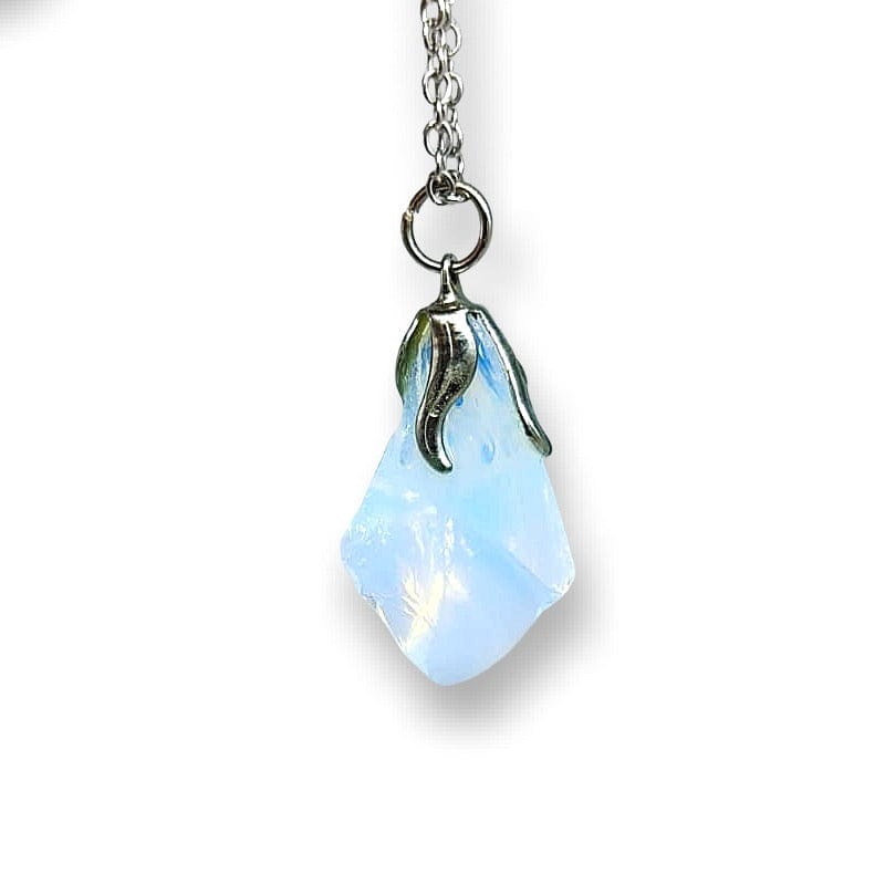 Opalite Grezza - collana con ciondolo grezzo