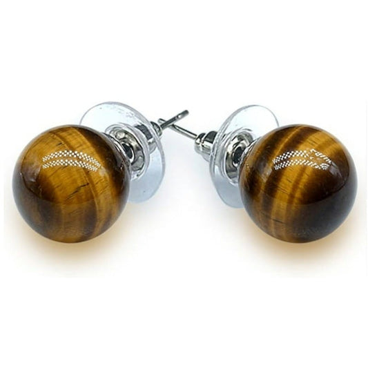 Fossil ammonite earrings 
