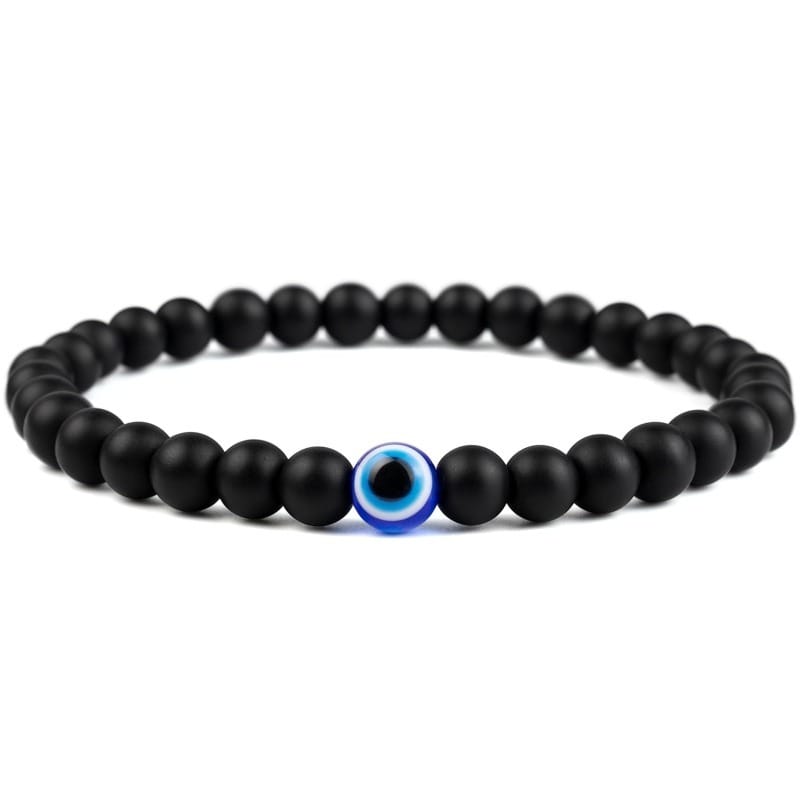 Pulsera elástica de crisocola y lapislázuli