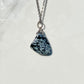 Snowflake obsidian - pendant necklace
