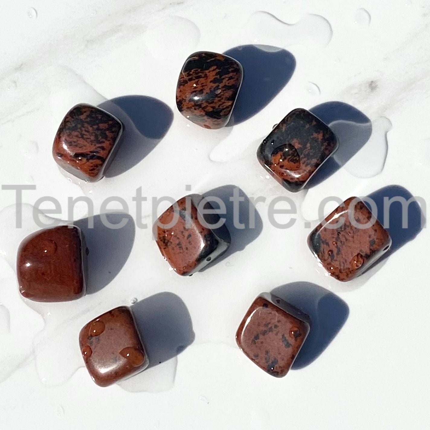 Tumbled mahogany obsidian