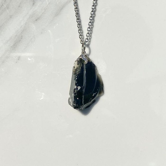 Black Obsidian Pendant - Protection & Shadow Work - Minera Emporium Crystal  & Mineral Shop