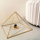 Cheops model mini fixed pyramid - 24k gold plated