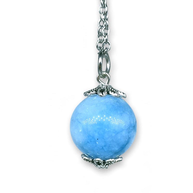 Sphere Pendant in Blue Quartz 16mm