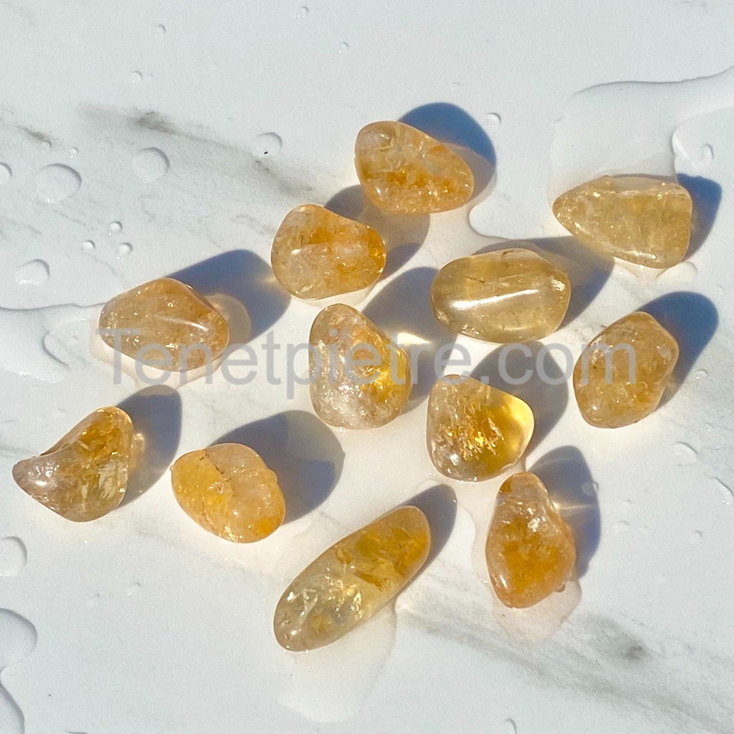 Tumbled "Madera" citrine quartz