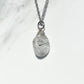 Tourmalinated quartz - necklace with pendant