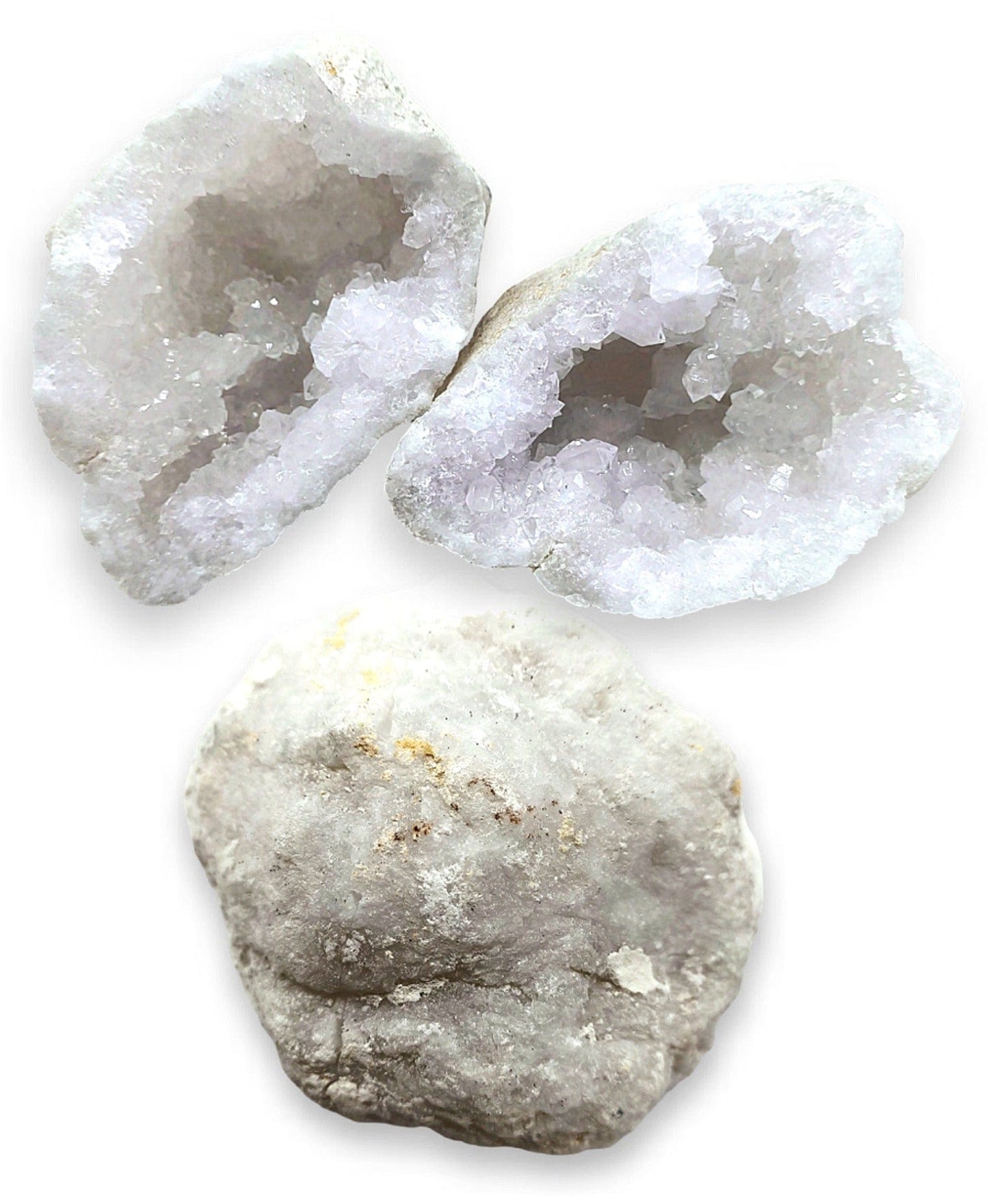 Calcite bianca grezza - Druse e Geodi