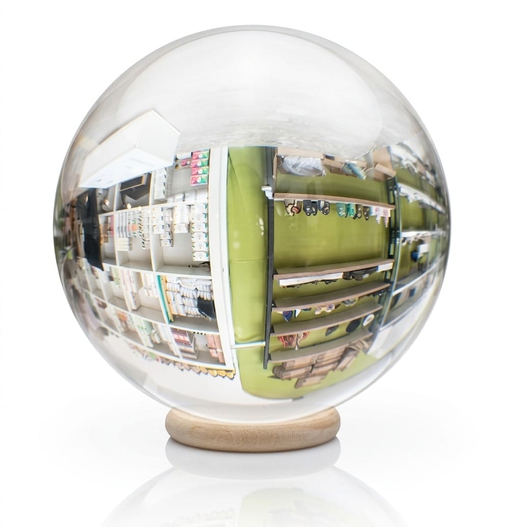 Sfera di Cristallo Trasparente K9, per Divinazione, Guarigione e Fotografia, con supporto