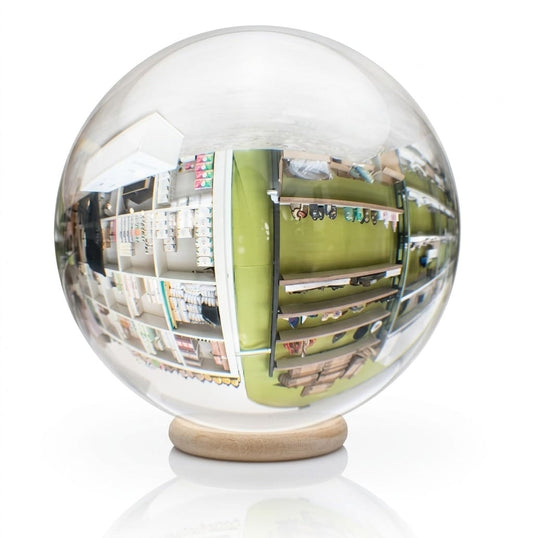 Sfera di Cristallo Trasparente K9, per Divinazione, Guarigione e Fotografia, con supporto