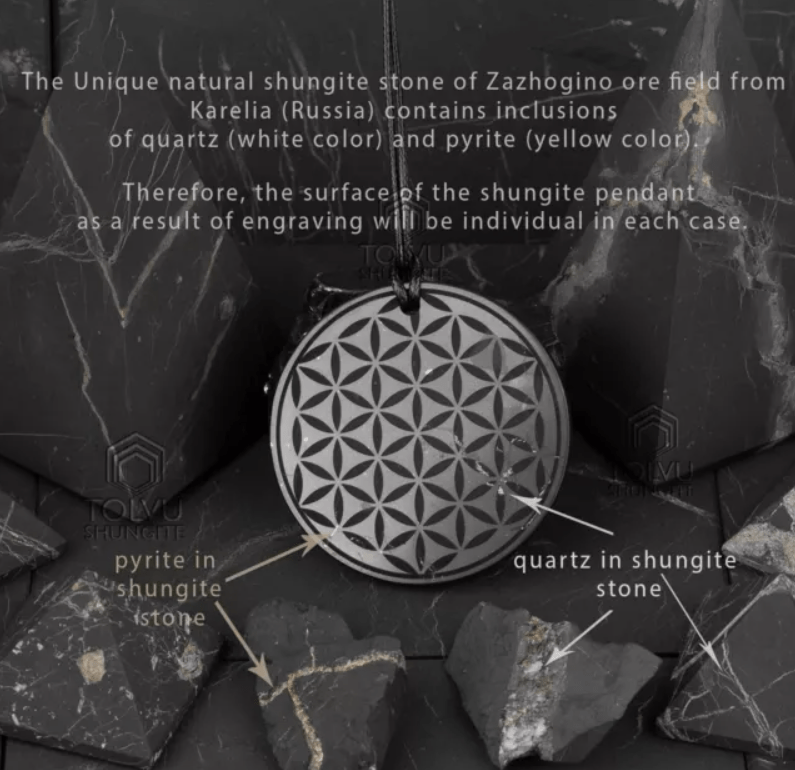 Shungite | Pendant Necklace | Seal of Solomon