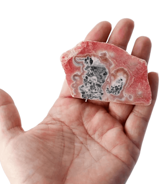 Rodocrosita rugosa cara lisa