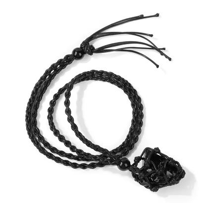 Collana con Rete Macramè per Pietre Naturali (NO PIETRA INCLUSA)