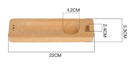 Light Wood Incense Holder
