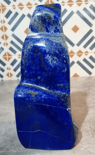 LAPISLAZZULI LEVIGATA 2,6 KG 21X9X4 CM PIETRA MINERALE SCULTURA