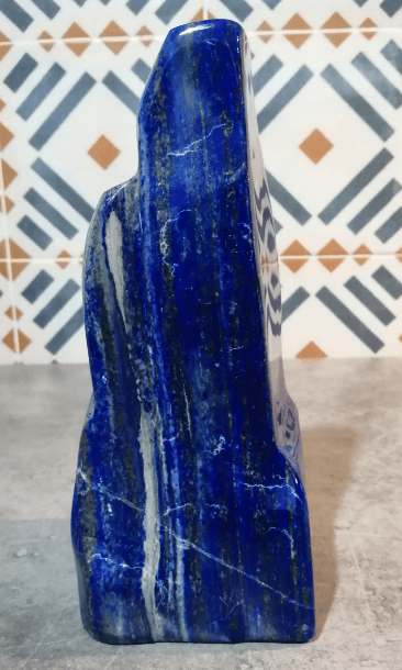LAPISLAZZULI LEVIGATA 2,6 KG 21X9X4 CM PIETRA MINERALE SCULTURA
