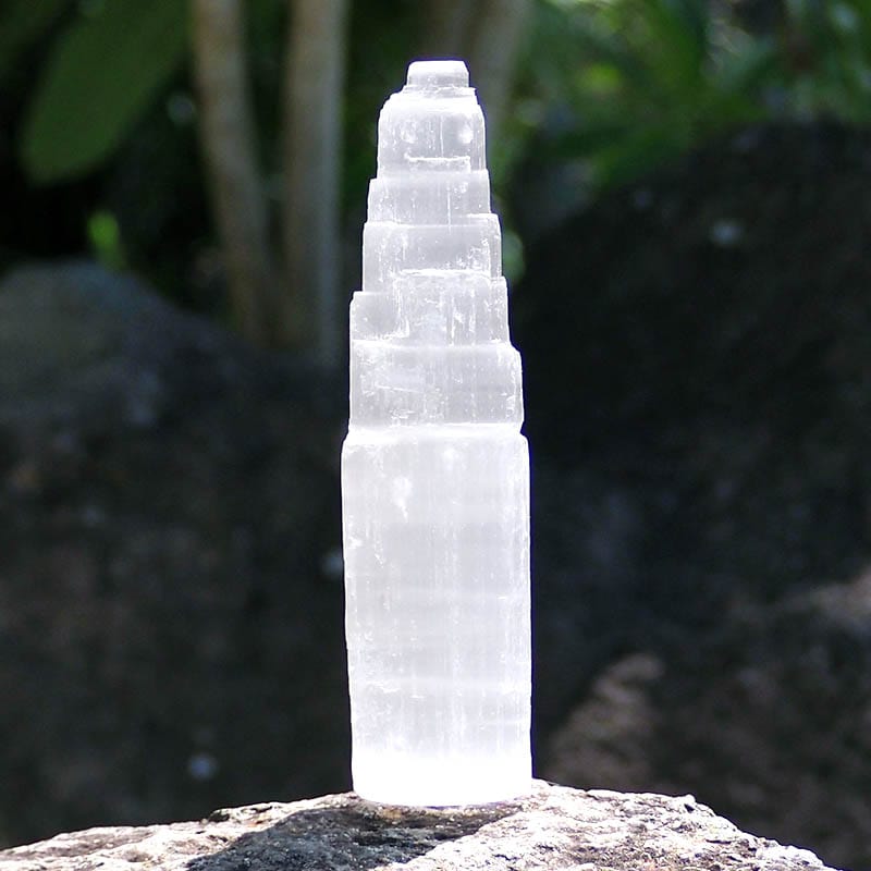 Monolite in selenite 20 cm