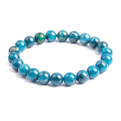 Apatite - elastic bracelet in worked spheres