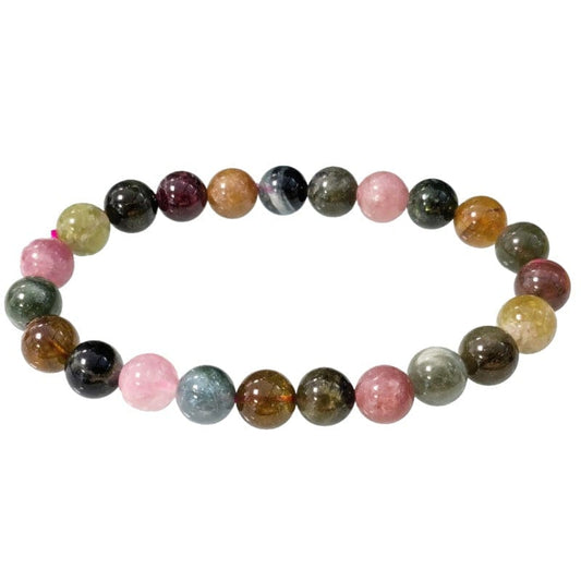 Elastic bracelet in Tourmaline spheres