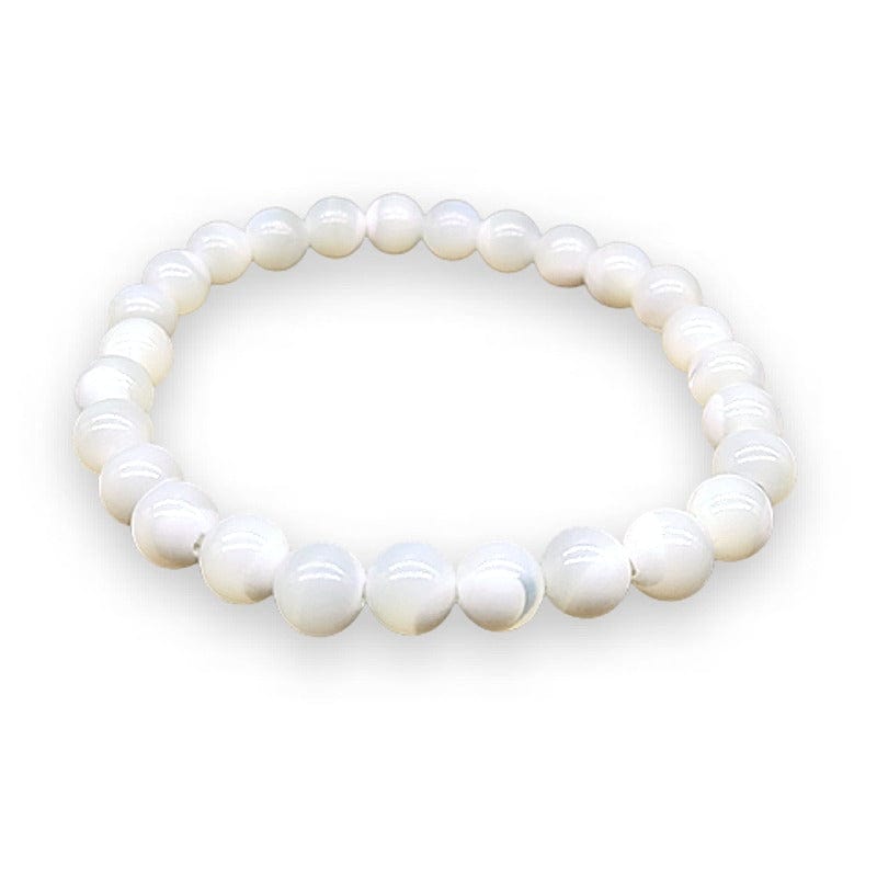 Madreperla - bracciale elastico in sfere