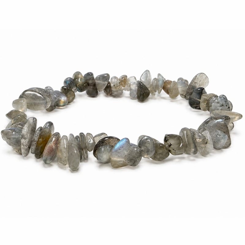 Labradorite - elastic bracelet in "chips"
