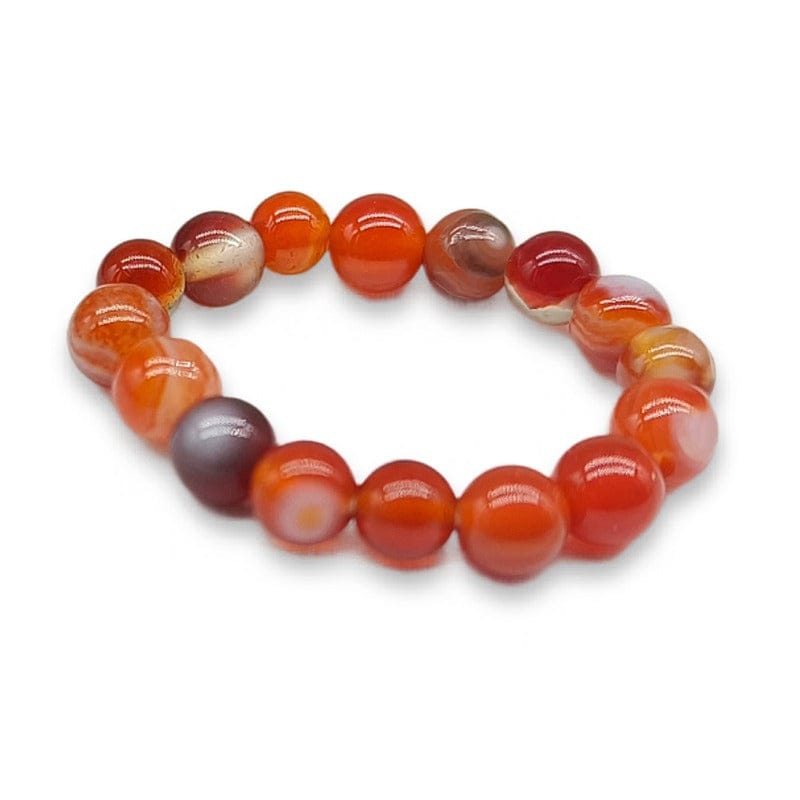 Anello con sfera 4mm - Corniola