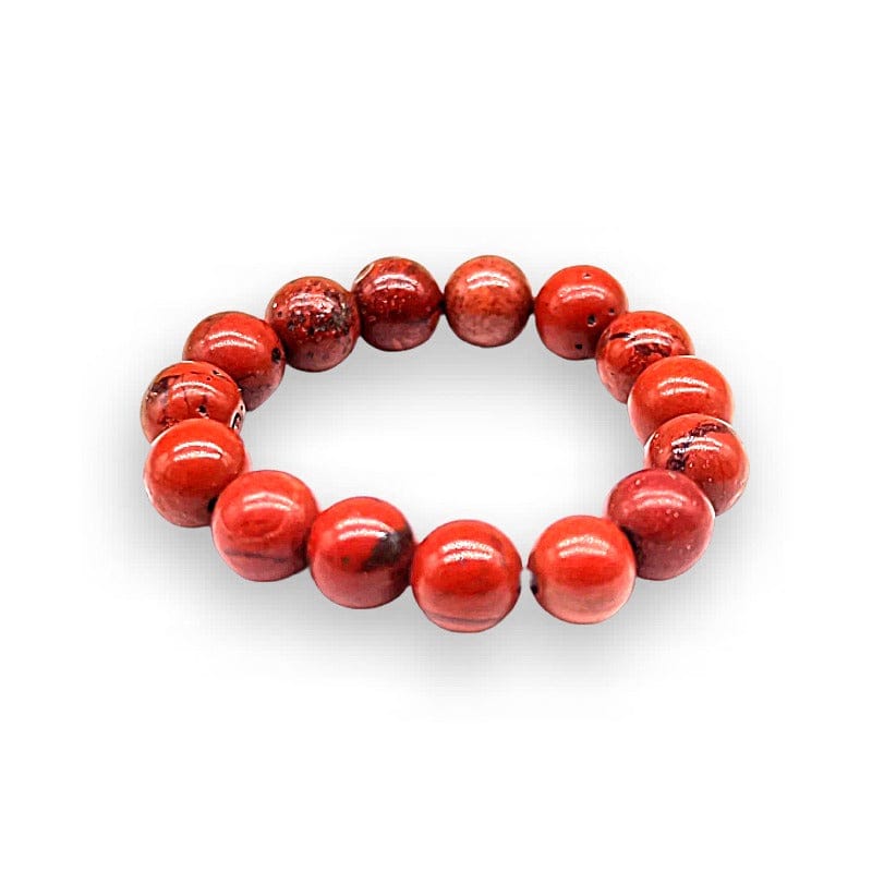 Anello con sfera 4mm - Diaspro Rosso