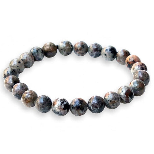 Indian agate - elastic bracelet in spheres