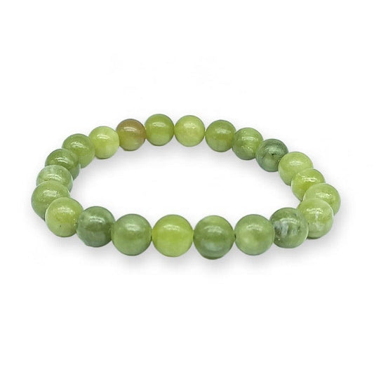 Elastic bracelet in jade spheres
