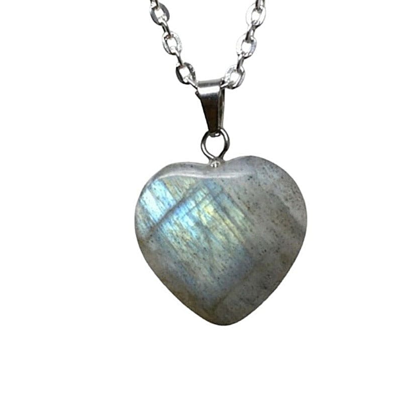 Labradorite - necklace with heart pendant