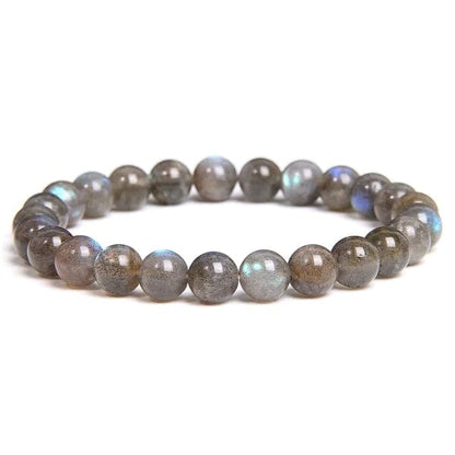 Labradorite - elastic bracelet in worked spheres