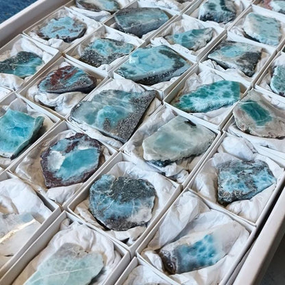 Larimar Lastra 4-5 cm minerale pietra naturale