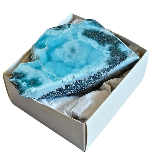 Larimar Lastra 4-5 cm minerale pietra naturale