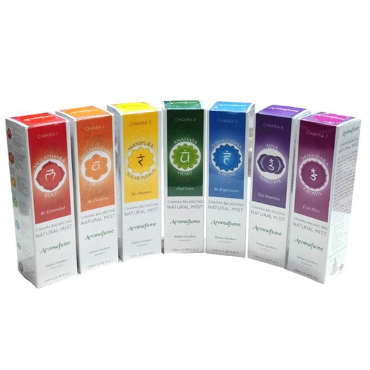 AROMAFUME - Spray per Ambienti agli Olii Essenziali 100% Naturale (SET CHAKRA)