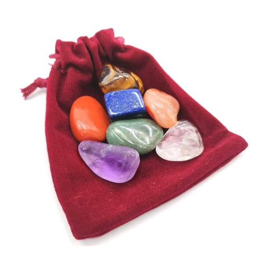 Chakra stones - set of tumbled stones