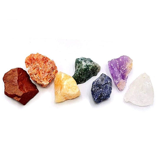 Chakra stones - raw stone set