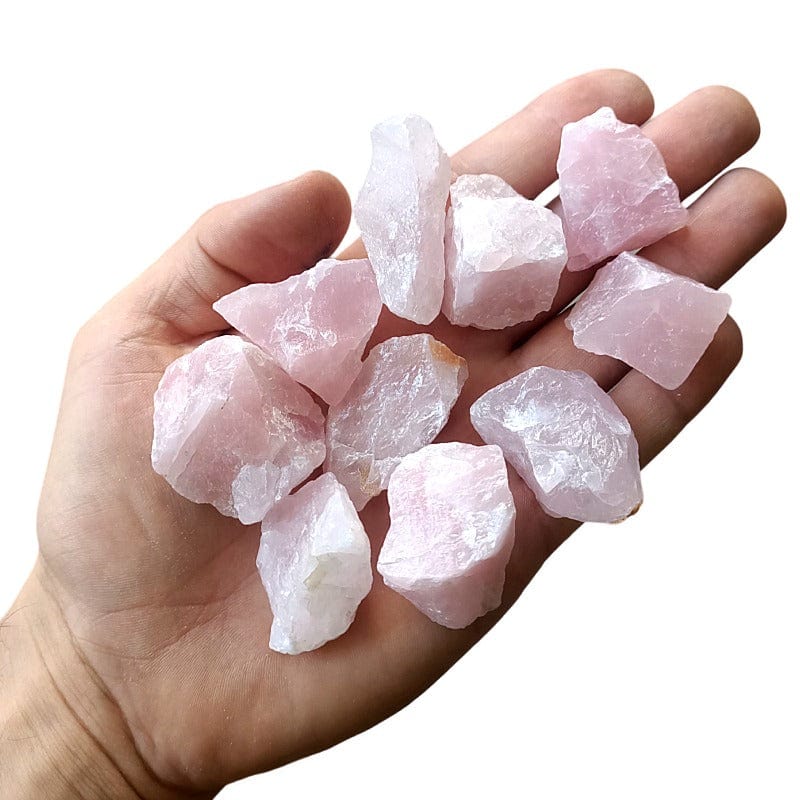 Raw rose quartz