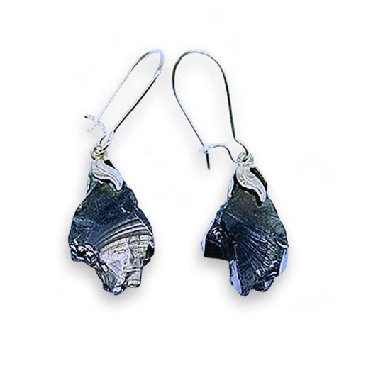Orecchini in Shungite Elite grezza