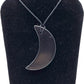 Shungite | Pendant Necklace | Crescent moon